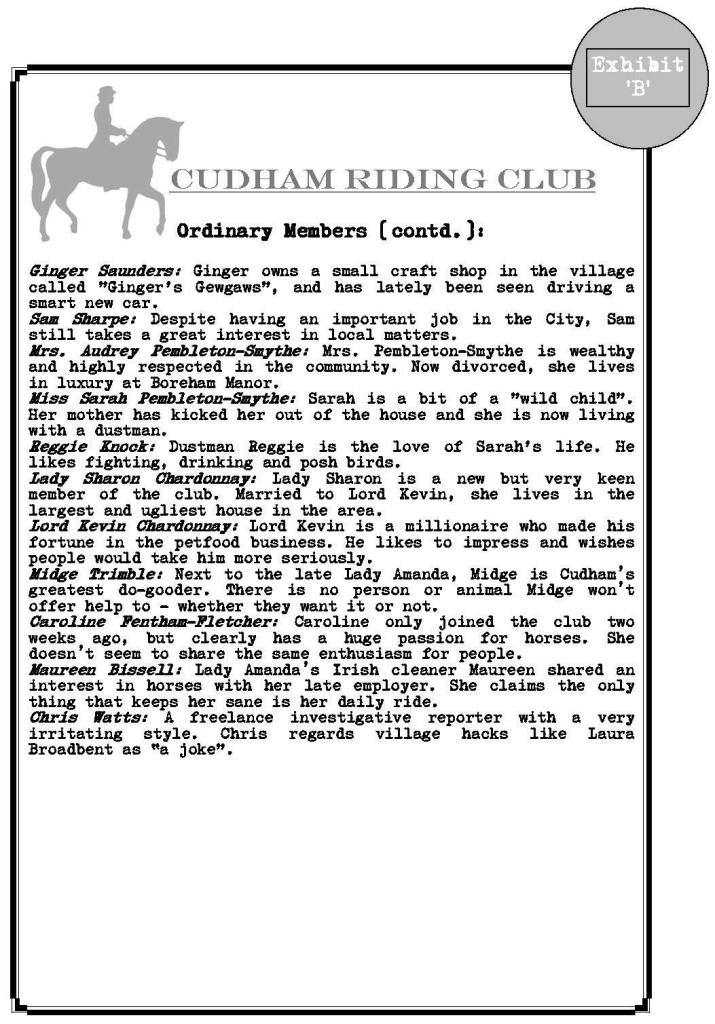 Cudham Riding Club guest list Page 3