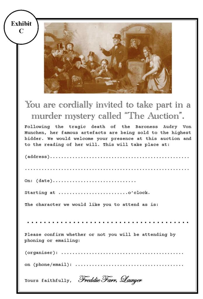 The Auction invite